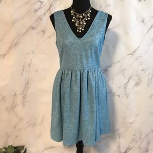 Cute Blue Swing Dress